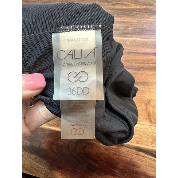 Calia by Carrie Underwood Black Fixed Cup shaped Support Sports Bra Size Medium - Picture 5 of 6